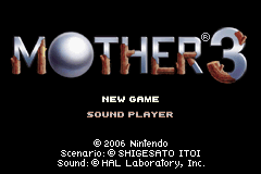 Mother 3 Title Screen